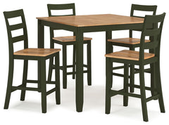 Complement your homeâ€™s simply relaxed sensibility with this counter height dining table and bar stools. A charming green hue offers a chic contrast to the natural wood tone, for a casual look that vibes with a variety of aesthetics. Whether you-'re sipp