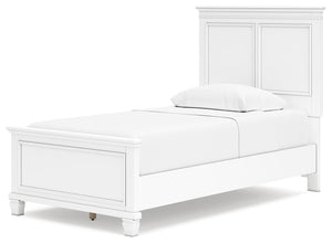 Fortman - White - Twin Panel Bed