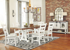 Rustic cottage styling. D546-01 white. D546-124/130 black metal, rustic brown finish, beige fabric cushioned seat. D546-224/230 black metal, rustic brown swivel seat. D546-324/330 black metal and distressed vintage white finish, beige swivel seat. D546-42