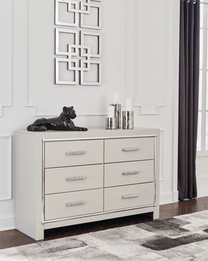  bold luxury. This dresser dazzles with its attention to detail. Your love of glamorous style is reflected in its all-over faux gator pattern in a metallic finish