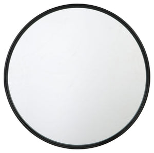 Make contemporary living easy when you add this accent mirror to your room. A frame of black finished metal keeps things elegant, elevating your space with a simple touch.<br><br><b>Additional Dimensions</b><br><ul><li>Inner mirror: 30-"</li></ul><br/><br