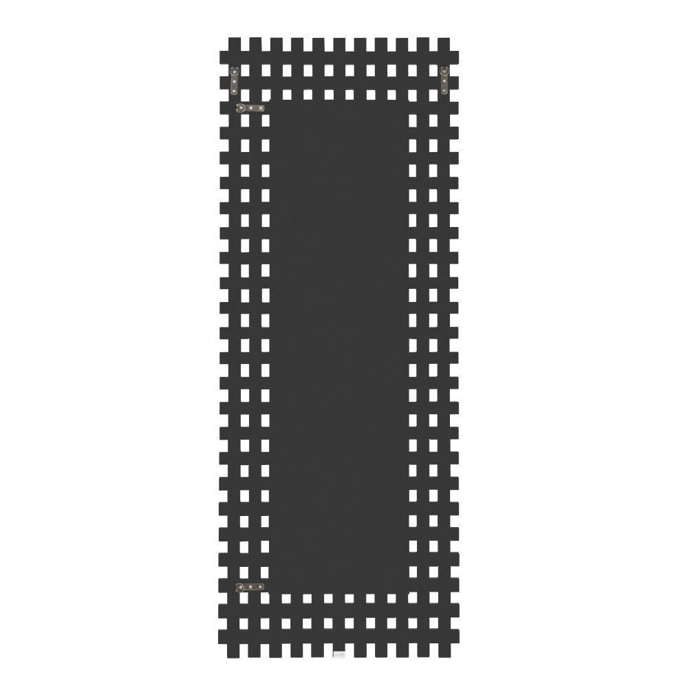 The Yanko wall mirror features rectangular mirrored panels to create a modern lattice weave look and bring a charming accent to your dÃ©cor. The beveled mirrored edges catch the light from all angles that naturally attracts the eye.<br/><br/><b>Product Fe