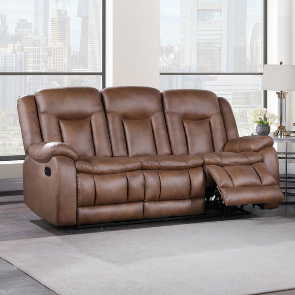 Morello - Sofa With Dual Recliner - Brown