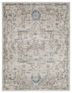 Make an impact with the muted hues of this rug. Mastering the art of modern aesthetics, an antiqued medallion design is a dynamic yet understated inclusion to your space. The best part? This rug is super easy to cleanâ€”simply drop it in the washing machi