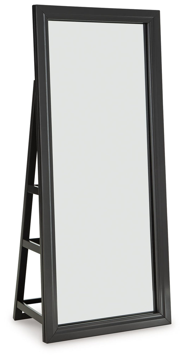 This floor mirror with storage makes on-the-go glam effortless. Complete outfits with accessories in an instantâ€”thanks to easy-to-access shelving on the back, you can keep all your favorites on hand. And sleek LED lighting around the frame makes last-mi