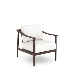 Moana - 4 Piece Living Room Set (Sofa & 2 Club Chairs & Slat Top Coffee Table) - White