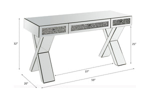  Mirrored & Faux Diamonds - 32"