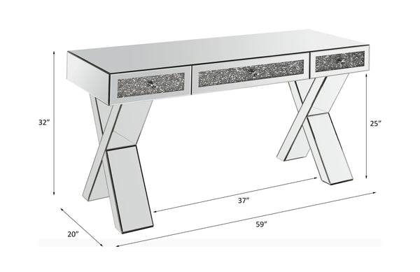  Mirrored & Faux Diamonds - 32"