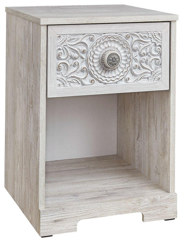 If itâ€™s coastal chic or cottage quaint style you long for, this whitewashed nightstand invites you to go to town. Its distinctive weatherworn finish conveys an easy-breezy sensibility, perfect for a restful bedroom retreat. Rest assured, tastefully edit