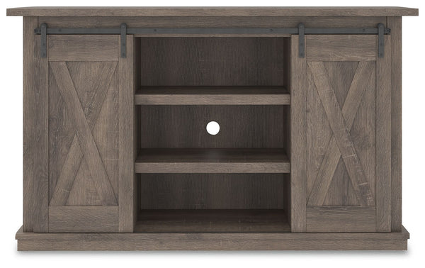  this TV stand is right in tune with your relaxed approach to high style. Beautifully made to accommodate your media equipment