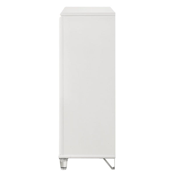  Texture Increased Design: Acrylic Crystal Legs & Embossed Drawer Front.