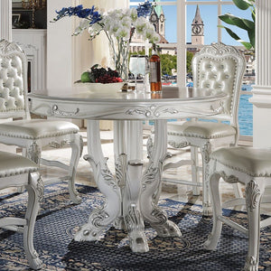 Dresden - Counter Height Table 48-"L - Bone White Finish