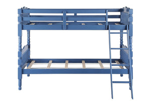 Homestead - Twin Over Twin Bunk Bed - Dark Blue Finish