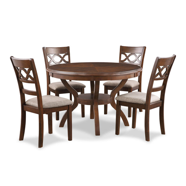 Cori - 5 Piece Round Dining Set - Cherry