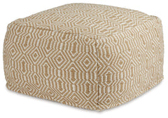 Fill your home with an aura of relaxed flair. This pouf-'s bold handwoven geometric design creates visual intrigue without being too busy, adding a casually cool vibe while you kick back in style. The neutral hues of the cotton cover feel fresh and organi