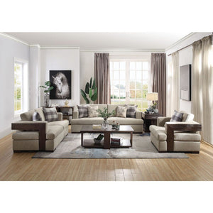  this relaxing Niamey living room set features smooth fabric