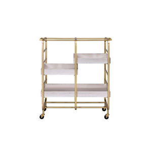  this Vorrik serving cart will be a visually appealing addition to your space. Featuring sleek metal fram