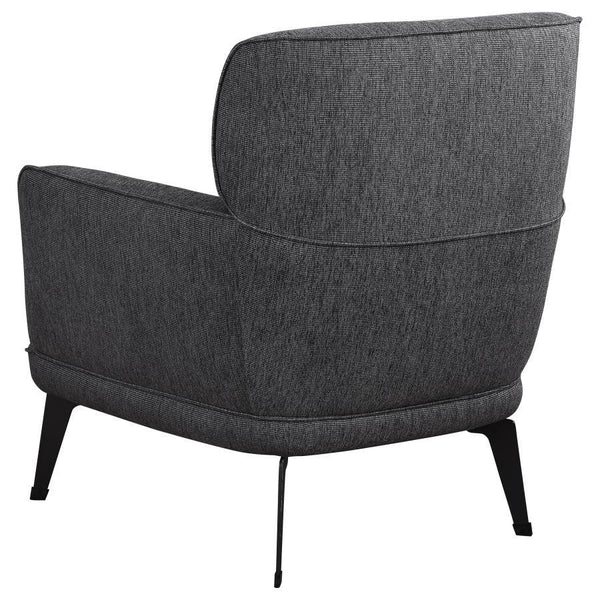 Andrea - Upholstered Crecent Arm Accent Chair - Gray