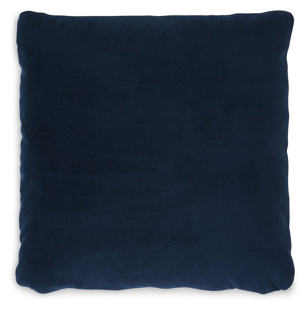 This pillow is made for lovers of luxe style and velvety comfort. Decadently soft in a shade of navy, itâ€™s an unassuming way to dress up your contemporary decor. Pair this pillow with pieces from the same palette, or use it to add a hint of color to a n