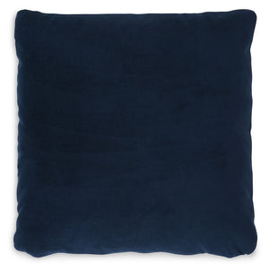 This pillow is made for lovers of luxe style and velvety comfort. Decadently soft in a shade of navy, itâ€™s an unassuming way to dress up your contemporary decor. Pair this pillow with pieces from the same palette, or use it to add a hint of color to a n