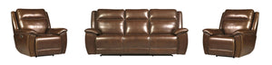 Jameson - Power Reclining Zero Gravity Sofa And 2 Recliners - Hickory