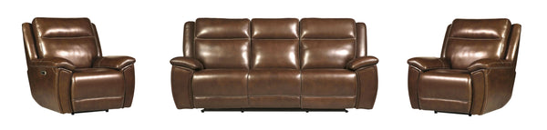 Jameson - Power Reclining Zero Gravity Sofa And 2 Recliners - Hickory