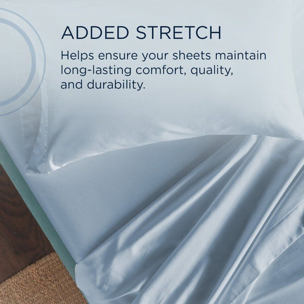 Linens - Tempur Classic Cotton Sheet Set - Sleepy Blue - Split King