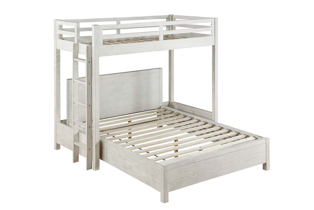 The Celerina collection is great for smaller bedrooms. The loft bed provides space for sleeping, whilst the open bottom can be sued for play, study, or as extra storage. The optional queen bed fits underneath the loft bed, ideal for not taking up addition