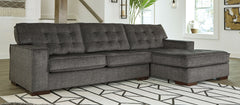 Bringing ultra-contemporary flair to the art of modern interiors, this sectional in charcoal gray velvet is so on point. Brilliantly simple box cushions and wide track arms are outlined with distinctive flange welting for a high-design aesthetic. Tufted c