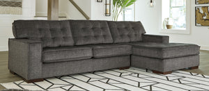 Bringing ultra-contemporary flair to the art of modern interiors, this sectional in charcoal gray velvet is so on point. Brilliantly simple box cushions and wide track arms are outlined with distinctive flange welting for a high-design aesthetic. Tufted c