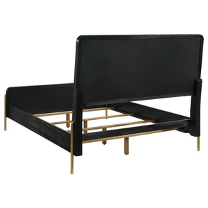 Arini - 4 Piece Eastern King Bedroom Set - Cream And Black