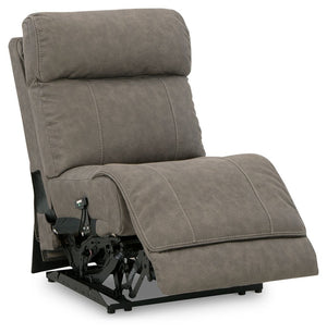 Starbot - Fossil - 5-Piece Power Reclining Sectional With 2 Storage Consoles
