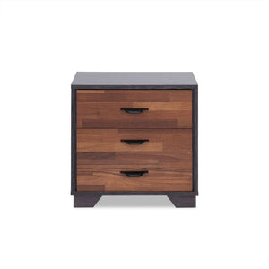  the Eloy nightstand with easy metal glider runner will be a great addition to your bedroom or living room. Using a combination of walnut and espresso