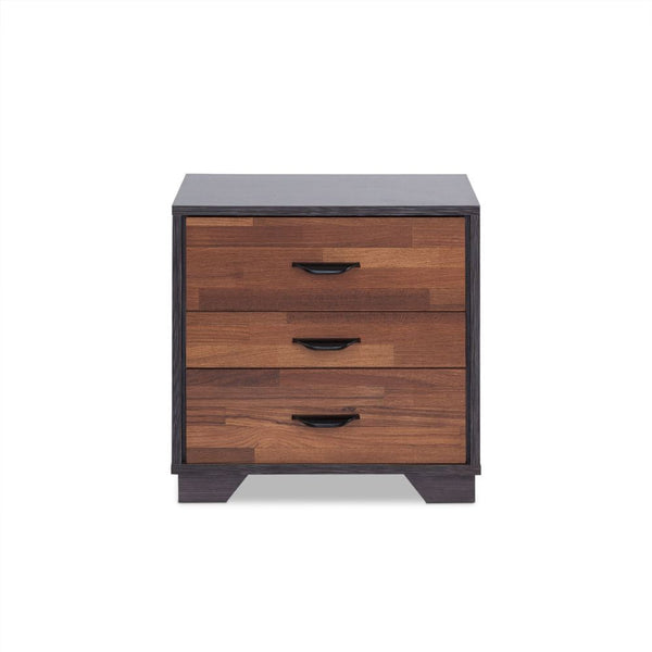  the Eloy nightstand with easy metal glider runner will be a great addition to your bedroom or living room. Using a combination of walnut and espresso