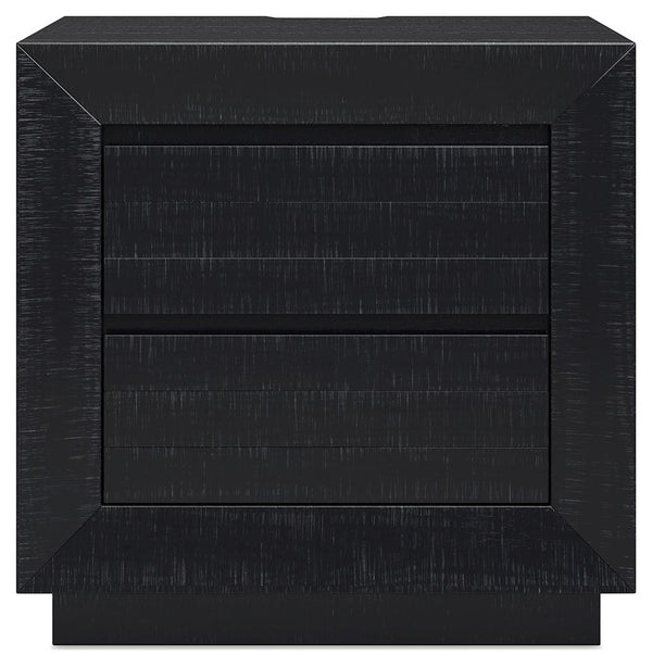 Londer - Black - Two Drawer Night Stand
