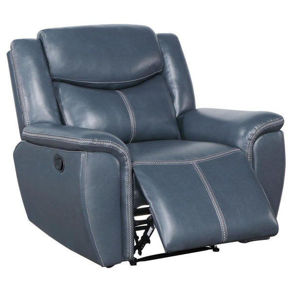  the chair-'s generous proportions promise to hug your contours with every recline. The robust mechanism allo