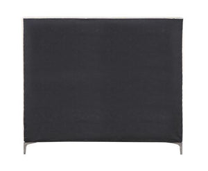 Faiz - Eastern King Bed - Beige Velvet