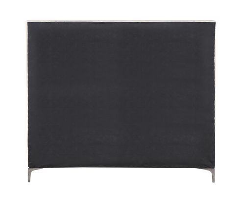 Faiz - Eastern King Bed - Beige Velvet