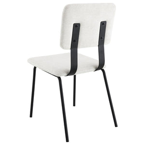 Calla - Fabric Upholstered Dining Side Chair (Set of 2) - White