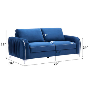 Wenona - Sofa - Blue Velvet