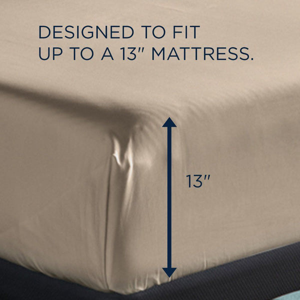  lightweight sheets have been redesigned for an even better fit on your Tempur-Pedic mattress. The fitted sheet 
