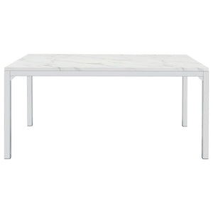  contemporary dining table flaunts a smooth