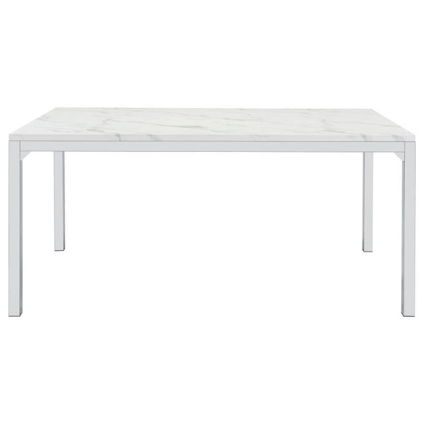  contemporary dining table flaunts a smooth