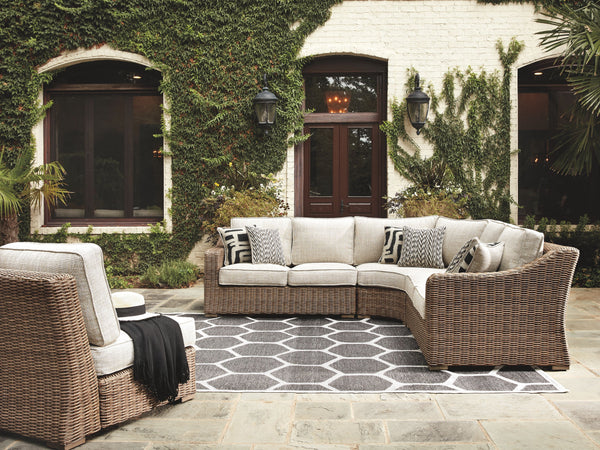 Beachcroft - Beige - 8 Pc. - Sectional Lounge Set