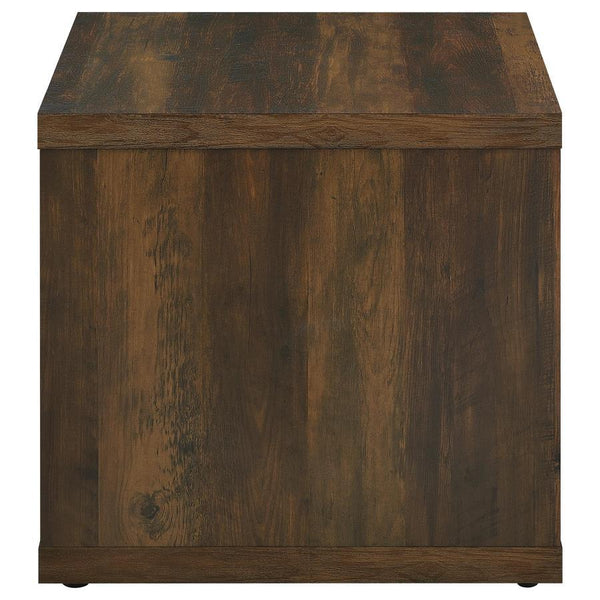 Frisco - Square Engineered Wood Side End Table - Dark Pine