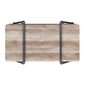  Light - 47-"<br/><br/><b>Product Features</b><ul><li>KD</li><li>Wooden TableTop & Metal Frame</li><li>Water Pipe Style</li><li>1 Tier Shelf</li><li>Case: 1Pc/1Ctn</li><li>Finish: Oak & Sandy Gray Finish</li><li>Style: Indu