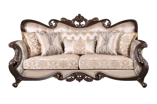  creating an elegant and timeless centerpiece for any living space. Expertly crafted from solid pine and accented with premium polyurethane carving