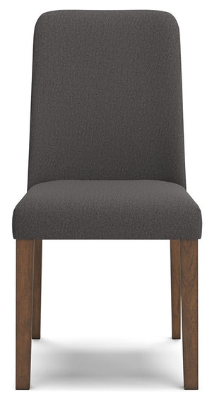 Lyncott - Charcoal / Brown - Dining Uph Side Chair (Set of 2)