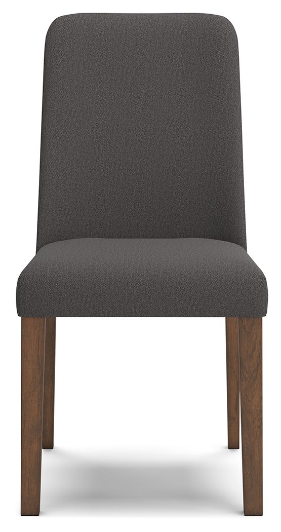 Lyncott - Charcoal / Brown - Dining Uph Side Chair (Set of 2)
