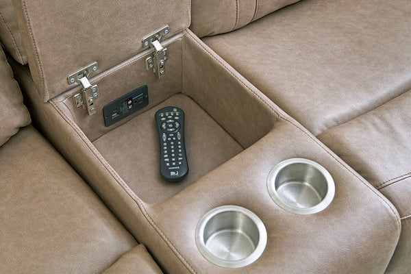  a power center seat with the center-back doubling into a pull-down console table outfitted with cup holders. Theon-'s contoured bucket-style seats combine with 